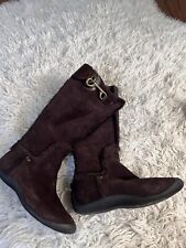 Botas altas Nike Lab G Series Bringham couro camurça marrom shearling tamanho 8.5 comprar usado  Enviando para Brazil
