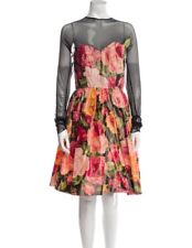 Vestido de tafetá vintage Bill Blass designer floral coquetel noite 6 comprar usado  Enviando para Brazil