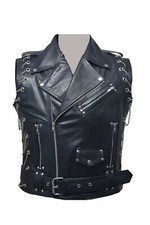 Mens leather vest for sale  CAMBRIDGE