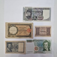 Lotto banconote italiane usato  Roma