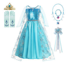 Usado, Fantasia Elsa, Vestido de Festa, Roupas de Aniversário Infantil, Vestido de Princesa Elsa comprar usado  Enviando para Brazil