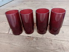 4 red plastic tumbler glasses for sale 4 red plastic tumbler glasses for sale Mankato