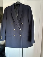 Zara navy double for sale  BEDFORD