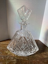 Decantador de uísque artesanal de cristal de chumbo 10,75 pol. acessórios para carrinho de bar comprar usado  Enviando para Brazil