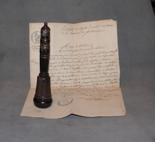 nécéssaire d'écriture de voyage "baradelle" encrier ancien en corne Empire 18ème comprar usado  Enviando para Brazil