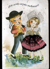 Breton femme costumée d'occasion  Baugy
