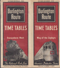 Burlington route timetable for sale  Hartford