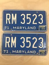 Vintage maryland license for sale  Soda Springs