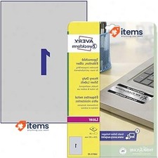 Etiquetas adesivas extra fortes prata resistente 1 etiqueta folha A4 Avery L6013-20, usado comprar usado  Enviando para Brazil
