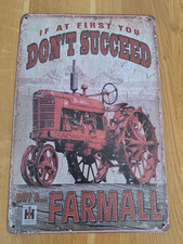 Farmall tractor sign for sale  BRIGHTON