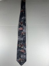 Gravata de pescoço masculina vintage estilo de vida americano com estampa de motocicleta 100% seda comprar usado  Enviando para Brazil