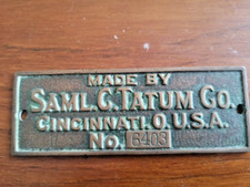 Builders plate... saml. for sale  WIRRAL