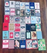 Grande Lote Vintage Baralhos de Cartas Publicidade Esportes Lembrança Bicicleta Cassino comprar usado  Enviando para Brazil