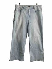 Jeans utilitário NYDJ HR Teresa perna larga tamanho 14W em dunas excelente estado usado carpinteiro, usado comprar usado  Enviando para Brazil