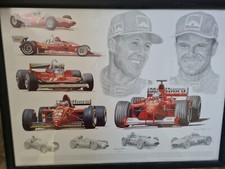 Tribute ferrari framed for sale  BIGGLESWADE