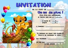 Cartes invitation anniversaire d'occasion  Lapalud