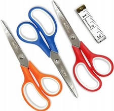 Nożyczki biurowe duże Uniwersalne zestaw 3szt+taśmą do mierzenia na sprzedaż Nożyczki biurowe duże Uniwersalne zestaw 3szt+taśmą do mierzenia na sprzedaż  PL