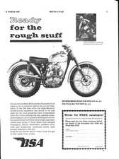 1963 advert bsa for sale  SIDCUP