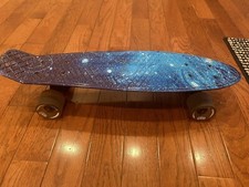Usado, SKITCH® SKATEBOARD MINI CRUISER BOARD, Blue Galaxy comprar usado  Enviando para Brazil