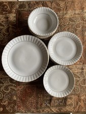 White scalloped edge for sale  PERSHORE