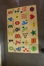 Puzzle bois chiffres d'occasion  Le Coudray