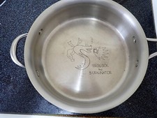 Frigideira gravada em aço inoxidável 2kg queimador Trogdor 10", usado comprar usado  Enviando para Brazil