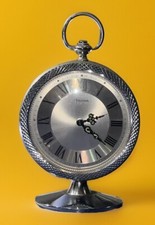 RELÓGIO DESPERTADOR VINTAGE PRATA BULOVA PEDESTAL - FUNCIONA! - RELÓGIO DE BOLSO PROCURE MESA comprar usado  Enviando para Brazil