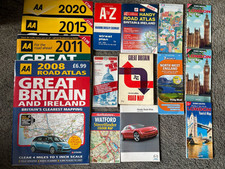 Vintage road maps for sale  LONDON