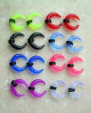 Crescent C Shape Pincher Tapers Septo Buffalo Taper Expansor Pierce Acrílico 2X comprar usado  Enviando para Brazil