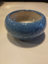 Pot bol céramique bleue émaillée signé numéroté Blue Glazed Ceramic Pot Bowl, usado comprar usado  Enviando para Brazil