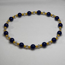Blue gold beaded for sale  Shelbyville