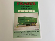 Fraser agricultural drop for sale  KENDAL