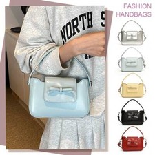 Bolsa Hobo Feminina Alça Ajustável Couro Ecológico Bolsa Quadrada Sólida para Viagem Trabalho comprar usado  Enviando para Brazil