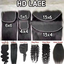 12AA+ CABELO HUMANO VIRGEM BRASILEIRO HD RENDA FRONTAL/FECHO 4X4/5X5/6X6/13X4/13x6 comprar usado  Enviando para Brazil
