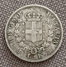 Lira stemma 1863 usato  Roma