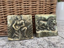 Vintage messing relief gebraucht kaufen  Anröchte