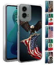 Capa à prova de queda impacto design bandeira para Motorola Moto G 5G 2024 comprar usado  Enviando para Brazil