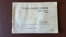 Saab owner manual for sale  KIDDERMINSTER