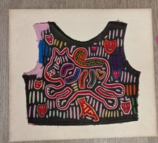 Blusa Kuna Mola Panamá arte popular Años 60-70 medidas 39 x 34 Cm., usado comprar usado  Enviando para Brazil