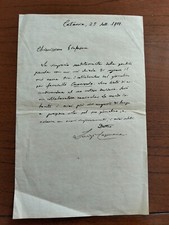 1908 lettera autografa usato  Roma