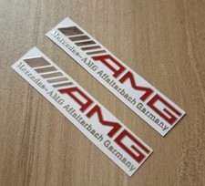 2x AMG RED emblemat wewnętrzny aluminiowa naklejka plakietka deska rozdzielcza pasuje do AMG na sprzedaż  Wysyłka do Poland