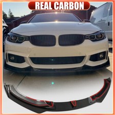 Spoiler labial dianteiro carbono real para BMW F32 F33 F36 435i 440i M-Sport 14-19 comprar usado  Enviando para Brazil