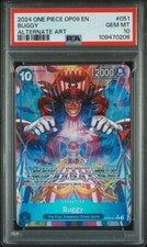 2024 ONE PIECE OP09 - EMPERORS IN THE NEW WORLD ALTERNATE ART #051 BUGGY PSA 10 comprar usado  Enviando para Brazil