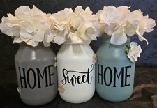 Painted jars white for sale  Ravenna