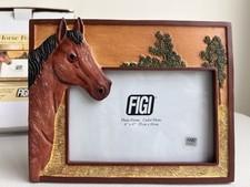 Usado, Moldura 3D cavalo ocidental pintado à mão para equestres 6 x 4 foto nova na caixa comprar usado  Enviando para Brazil