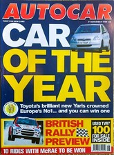 Autocar magazine nov for sale  WATERLOOVILLE