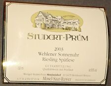 Weinetikett 2003 wehlener gebraucht kaufen  Eckelsheim, Gau-Bickelheim, Wonsheim