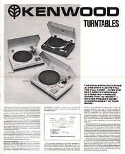 C1976 kenwood turntables d'occasion  Expédié en Belgium