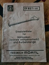Er82 erstazteilliste mähbalke gebraucht kaufen  Efringen-Kirchen