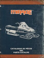 1983 MOTO-SKI MIRAGE SNOWMOBILE PEÇAS MANUAL P/N 480 1170 00 (709) comprar usado  Enviando para Brazil